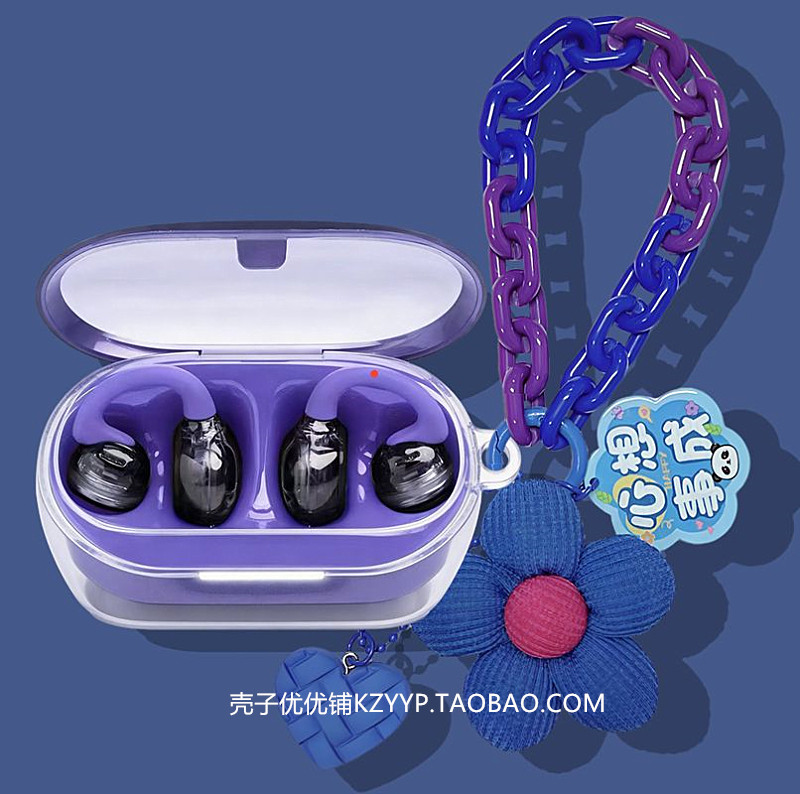 JBL Clips琉璃扣耳机套适用JBL Clips琉璃扣蓝牙耳机透明保护套JBL Clips琉璃扣耳机壳可爱雏菊女款透明软壳