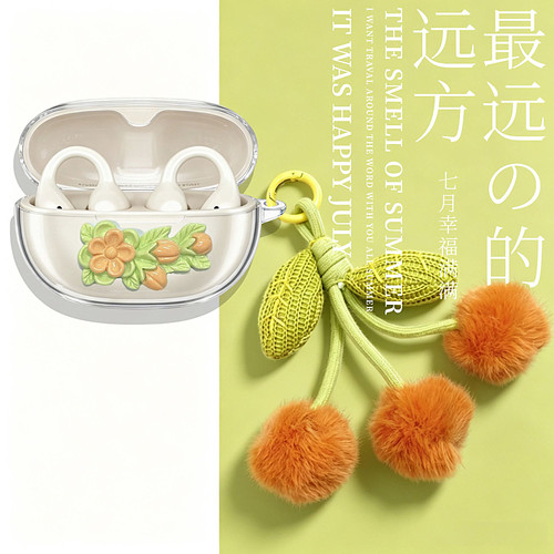 适用唐麦Q8AI耳夹式透明保护套