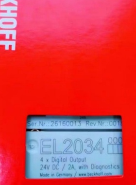 倍福EL2034  EL3208  EL3004  EL4001  KL1352全新现货议价包邮