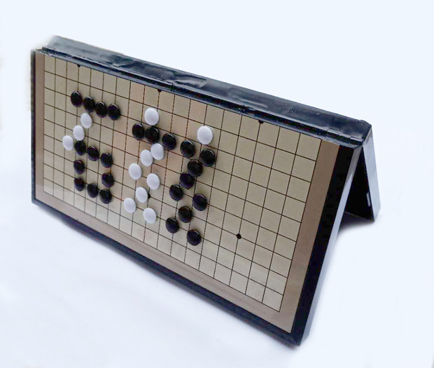 13/19路儿童磁石围棋家用五子棋初学者便携式可折叠磁性棋盘套装