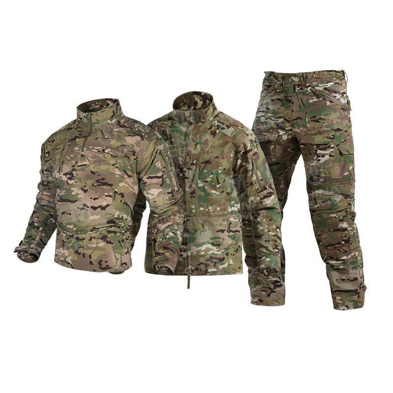 新品斯拉夫杨卡战术蛙服套装作战服耐磨防刮护具套装户外迷彩套装