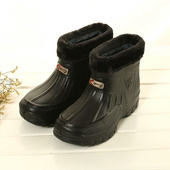 加厚雪地棉鞋 保暖防水鞋 防滑 男女防水棉鞋 冬天高筒一次成型泡沫鞋