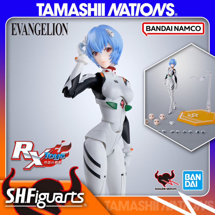 现货 万代 SHF 新世纪福音战士 EVA 绫波丽 战斗服 手办可动人偶