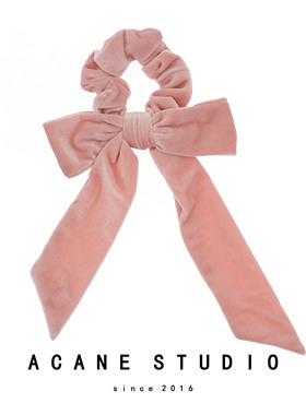 ACANE金丝绒超大蝴蝶结飘带ins韩国日系超仙气质文艺发圈绳头饰品