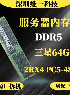 三星 64G 2RX4 4800 ECC REG 服务器内存 64G DDR5 4800 RECC