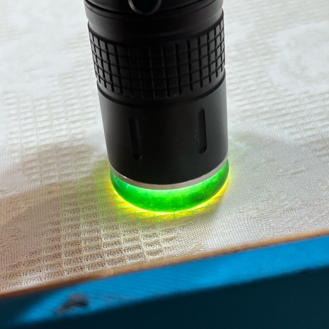 翡翠墨翠戒圈，圈口18