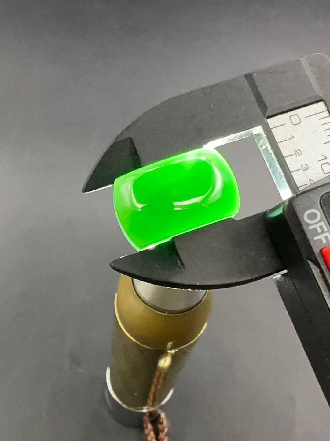 墨翠马鞍戒面 冰种翡翠