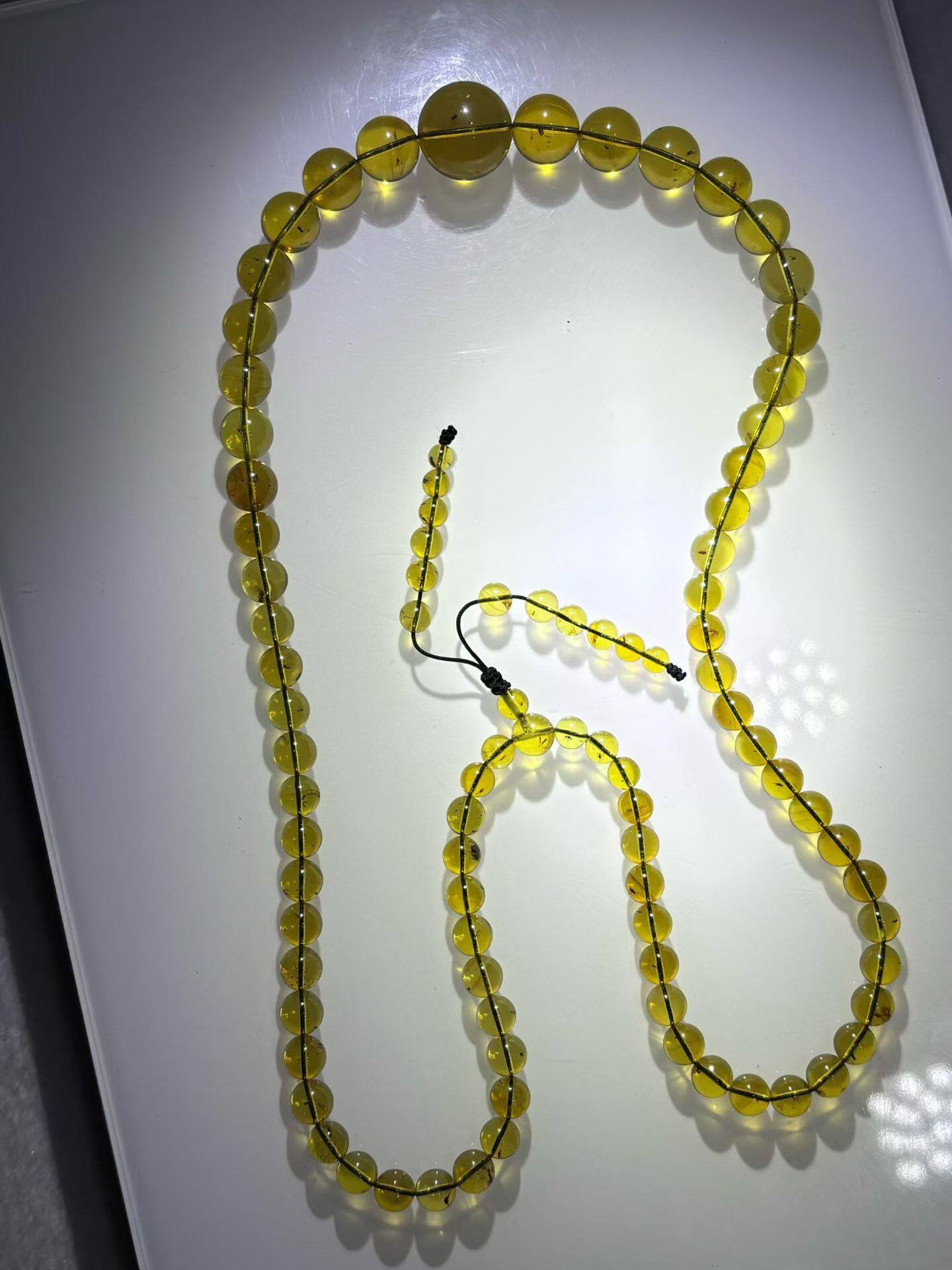 素缘缅甸天然虫珀吊坠0403琥珀带虫珠子塔珠标本化石原矿坠子