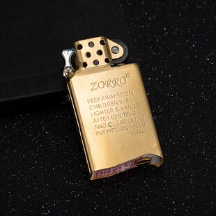 佐罗909煤油打火机窄机内胆zp芝宝纤巧机通用黄铜538窄版机芯