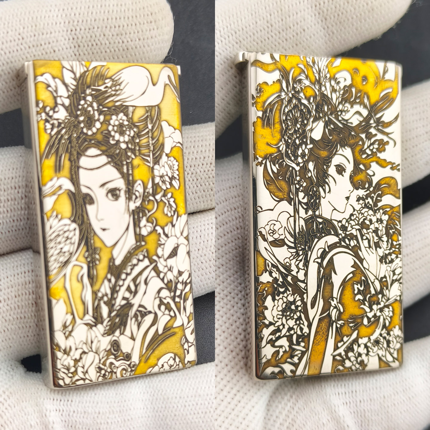 佐罗753白镍升降机煤油打火机