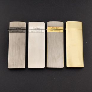 佐罗735煤油打火机纤细纤巧小细条外壳内胆油棉火机长条拉丝工艺