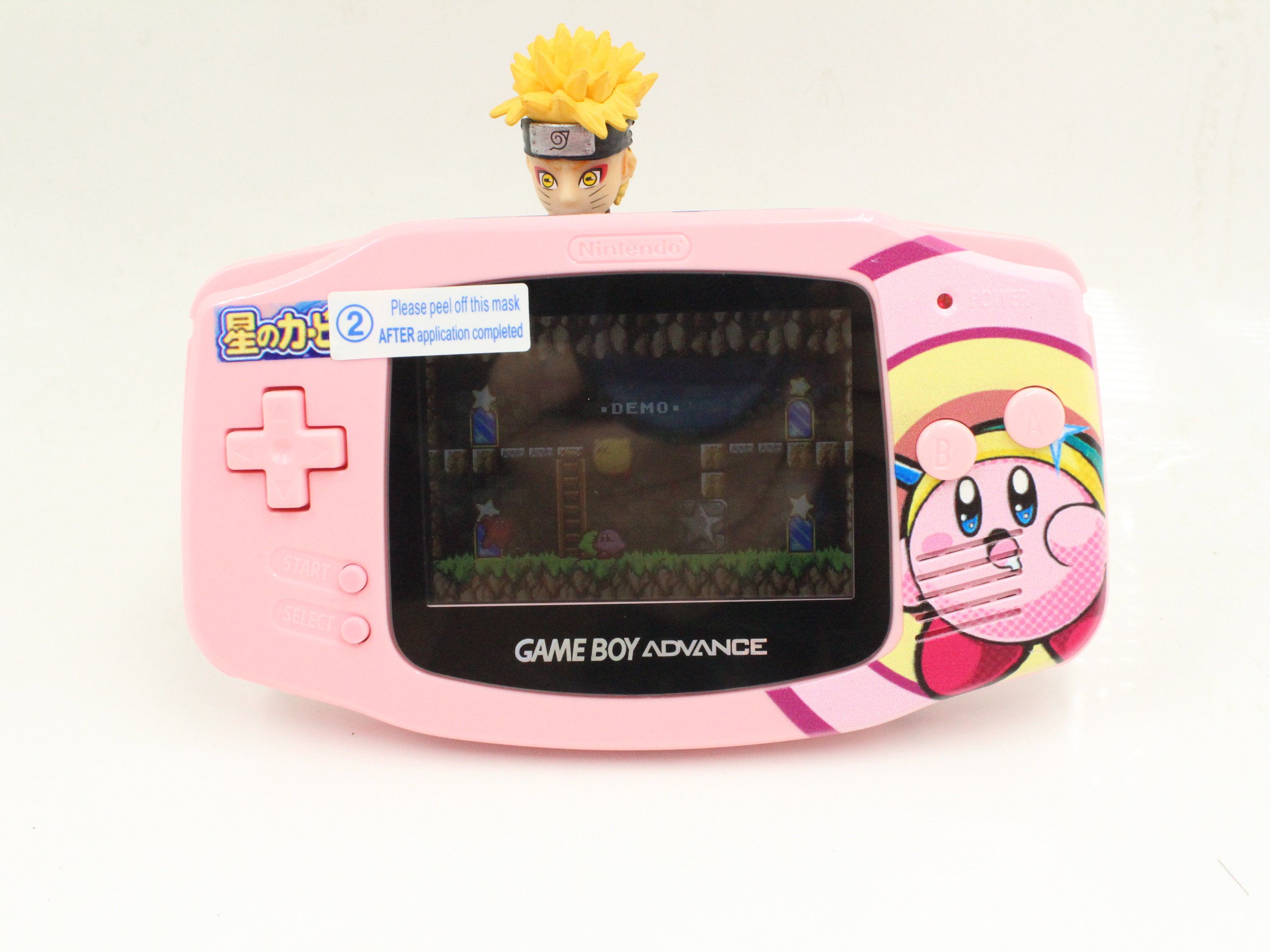 日本任天堂原装gameboy游戏机 高亮背光GBA掌机 星之卡比限定包邮