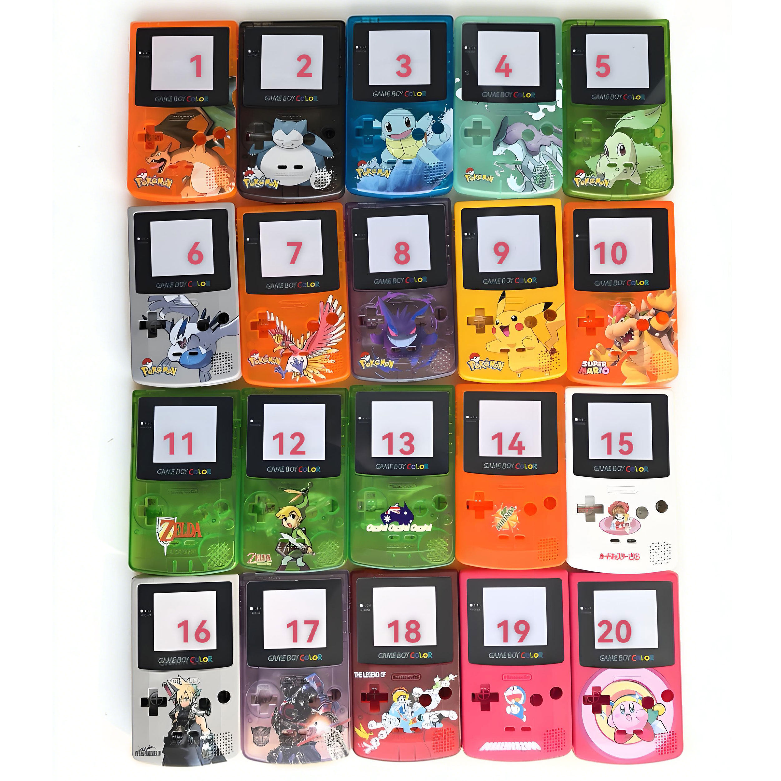 任天堂GBC机壳彩机外壳 Game Boy Color外壳 GBC游戏机替换壳包邮