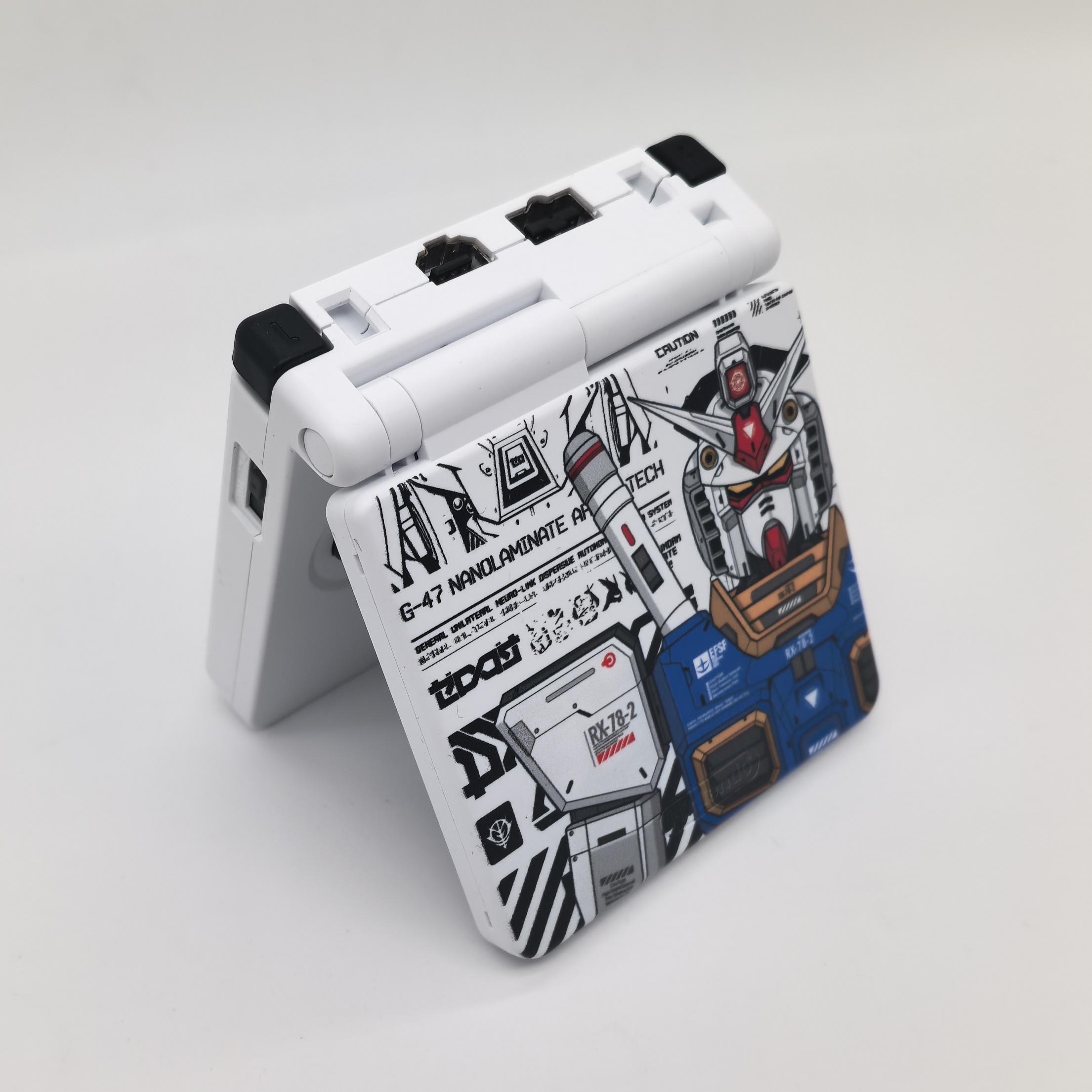 任天堂GBASP游戏机外壳高达限定版磨沙壳 GBA SP机壳限定替换壳