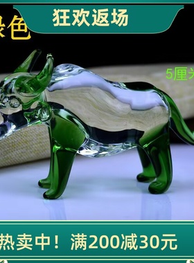 水晶生肖牛摆件十二生肖生日礼物