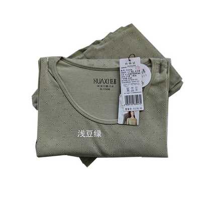 圆领2024新款修身棉莱卡内衣花系