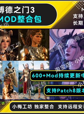 博德之门3mod整合/捏脸美化功能mod职业mod包更新/支持远程安装