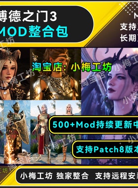 博德之门3mod整合/捏脸美化功能mod职业mod包更新/支持远程安装