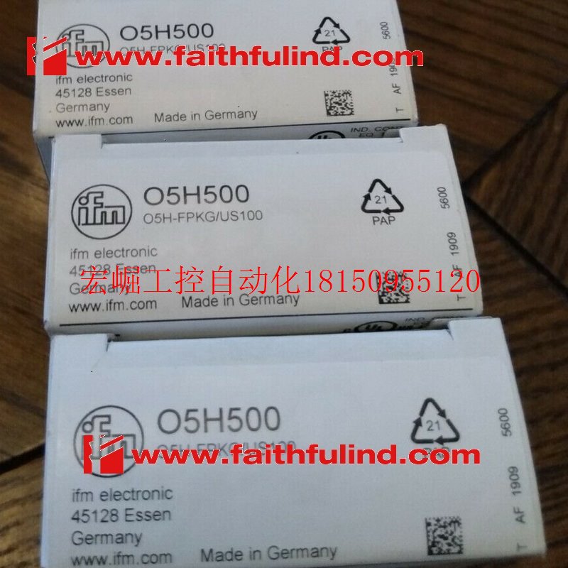 议价 O5H500易福门全新漫反射光电传感器 O5H-FPKG/US100现货