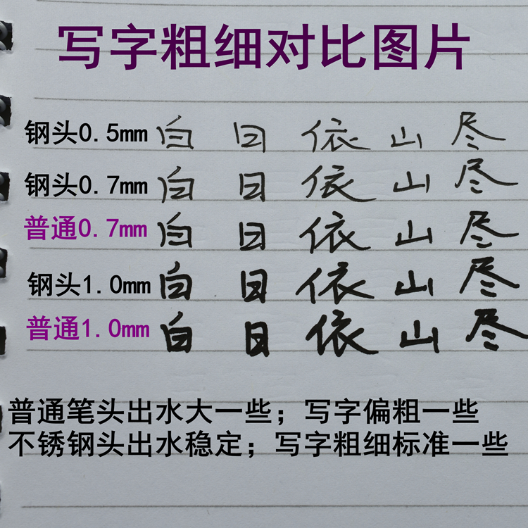 ÈÝÁ¿Ð¾×Ó±ÊоÖÐÐ԰칫оˮ±Ê0.51.00.7±ÊÌæÇ©×ÖºÚÉ«mm´Ö´ó¾ÞÎÞ°Ô