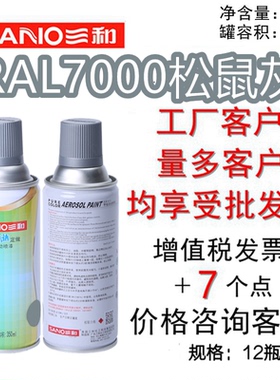 三和手摇自动喷漆RAL7000松鼠灰劳尔设备机械翻新防锈漆金属油漆