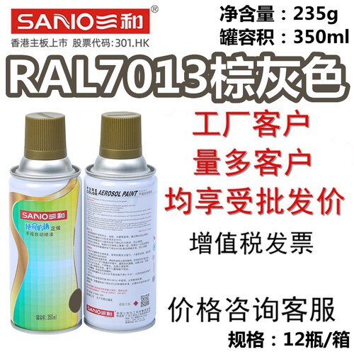 三和手摇自动喷漆RAL7013棕灰色