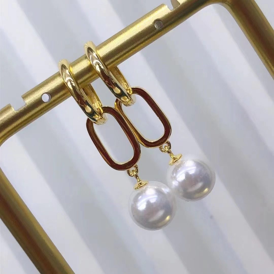 DIY配件天然珍珠S925纯银时尚新款双环两戴耳扣空托配9-13mm圆椭,饰品/流行首饰/时尚饰品新,其他DIY饰品配件,淘宝优惠券,粉丝福利购,淘宝优惠卷