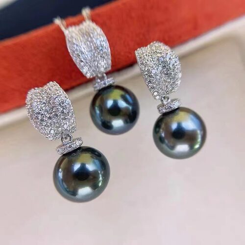 长源纯银镀金镶锆石时尚套装