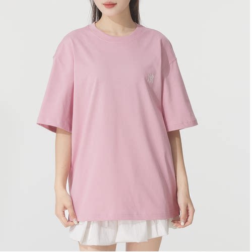 MLB短袖男女运动宽松透气圆领T恤