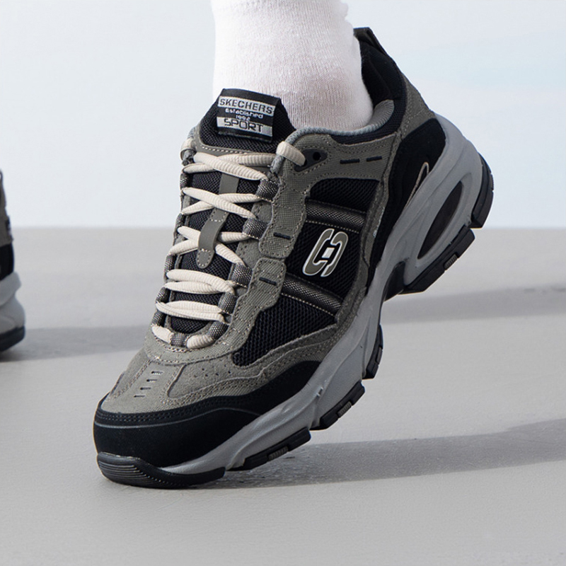 Skechers男鞋户外休闲耐磨徒步鞋
