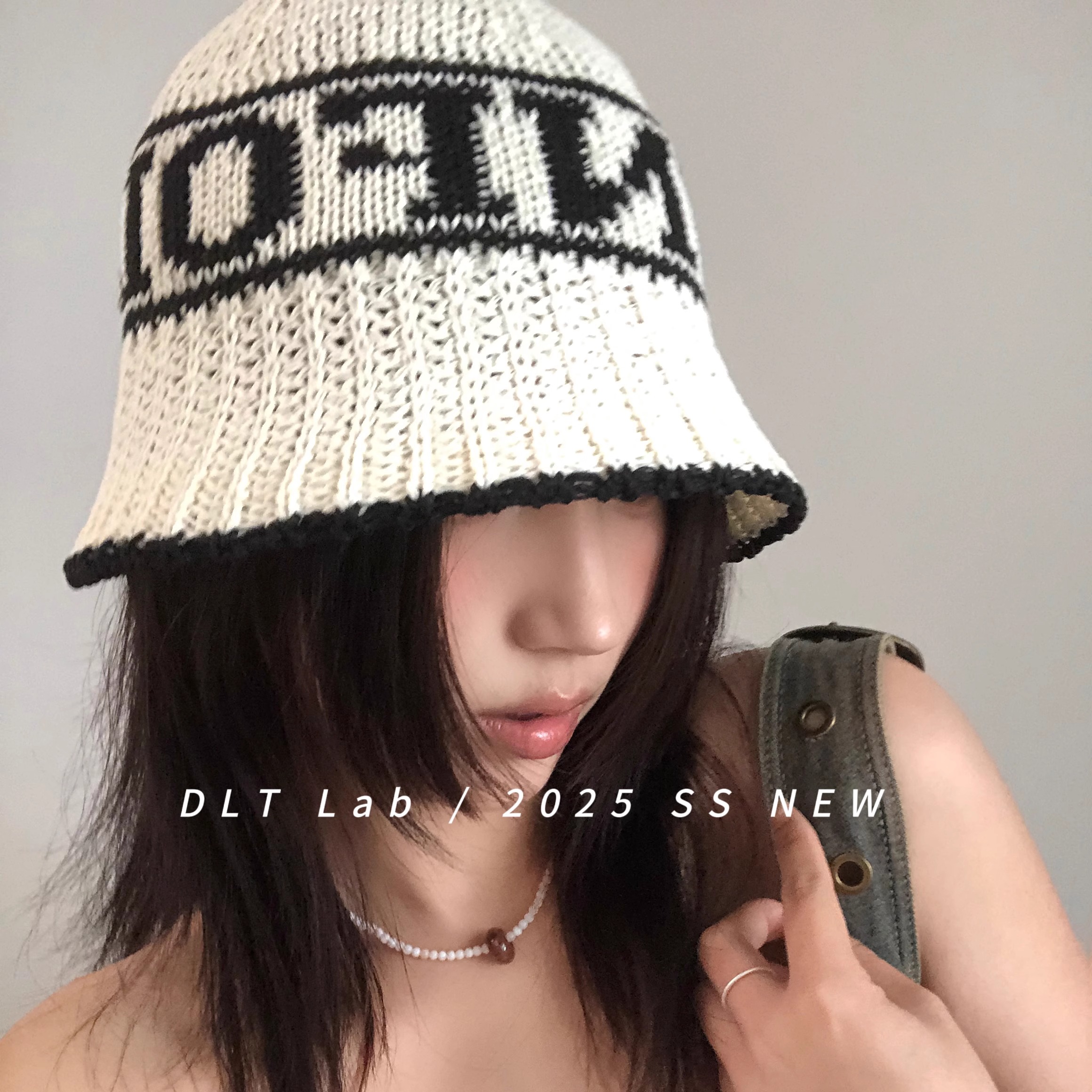 DLTLab丁老头春夏新品手工编织透气渔夫帽2025年遮阳防晒素颜盆帽