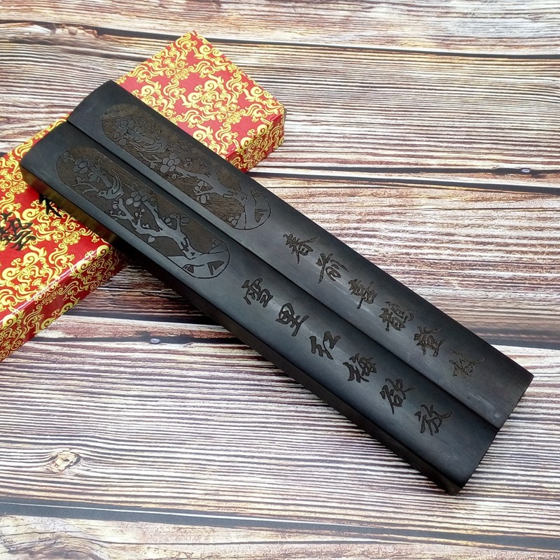 毛笔字书法镇尺镇纸实木中国风国画纸震压纸初学者大号30cm一对木