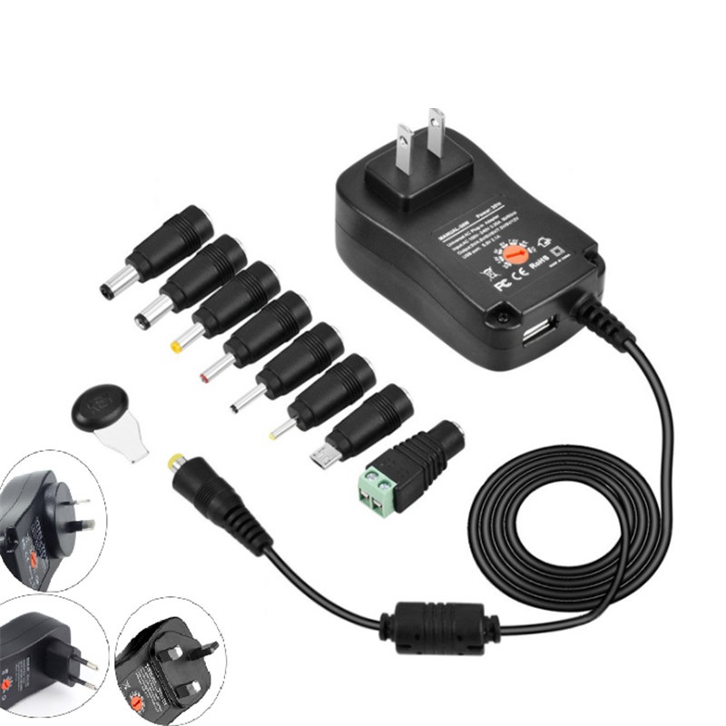 电源适配器可调电压配DC转换插头