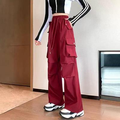 宽松显瘦直筒裤美式运动休闲裤子