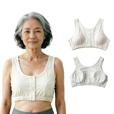 中老年插片文胸莫代尔背心