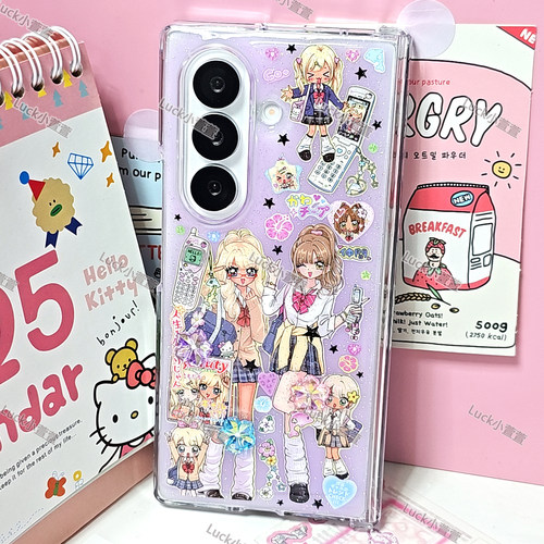 辣妹Y2K少女左右大折叠手机壳