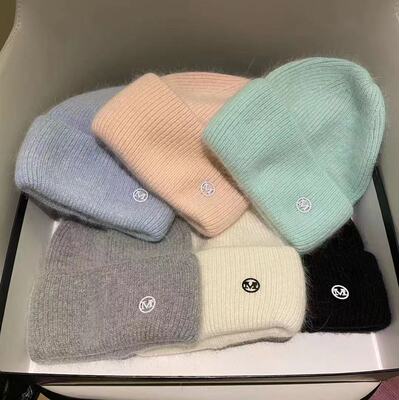 网红秋冬女加厚保暖针织帽子
