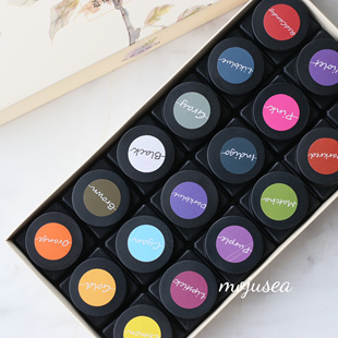 德国原料台产18色造花水溶性冷水干粉染料烫花器材料法式山茶花