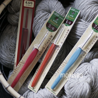 1支包邮正品日本进口钩针tulip/clover广岛郁金香可乐暧昧编织