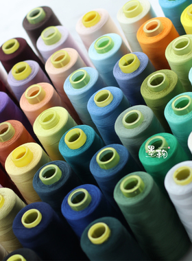 柳青宝塔线优质402缝纫线手鞠素球线底球DIY手工白色50色针线涤纶