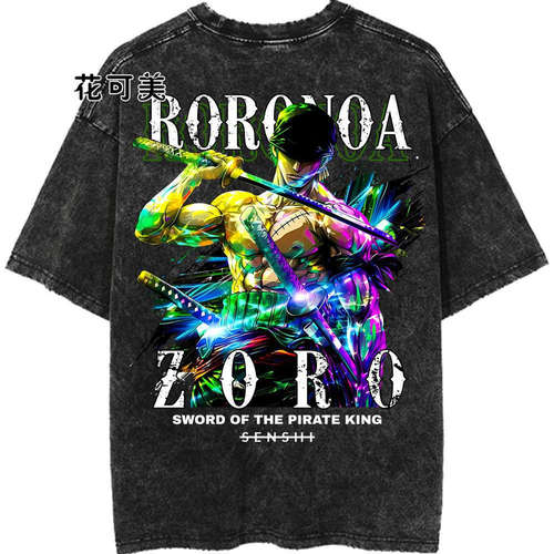 RORONOAZORO短袖全棉宽松t恤