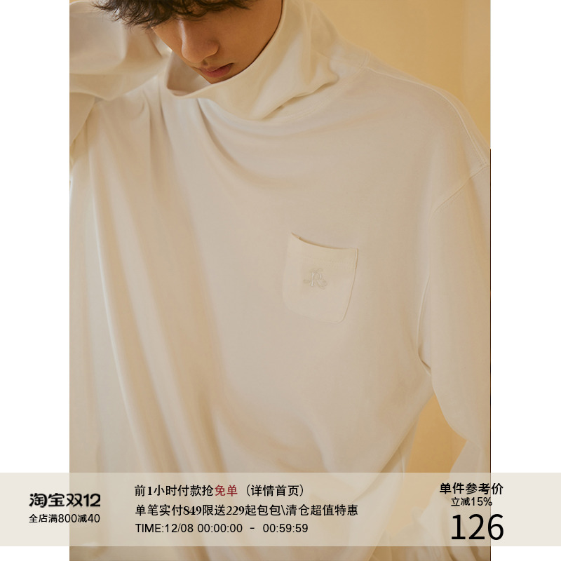 LRMADE22AW刺绣高领打底长袖