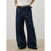 洗褪做旧破缝 25AW 错位无侧缝 复古纯棉工装 小弯刀长裤 MADE