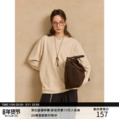 单穿叠穿慵懒长袖 T恤 300G仿羊绒质感 贴布V领针织 MADE 25AW