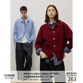 绞花肌理 25AW 保暖轻盈绵羊毛 针织开衫 外套 毛衣衬衫 MADE