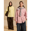 撞色刺绣休闲长袖 Supima®匹马棉 低饱和色系 衬衫 MADE 25AW