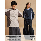 拼色双层领 25AW 撞色裁片拼接 轻运动插肩袖 球衣T恤 长袖 MADE