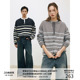 MADE 羊毛针织纽扣开衫 26SS 休闲慵懒感 毛衣 不规则撞色条纹