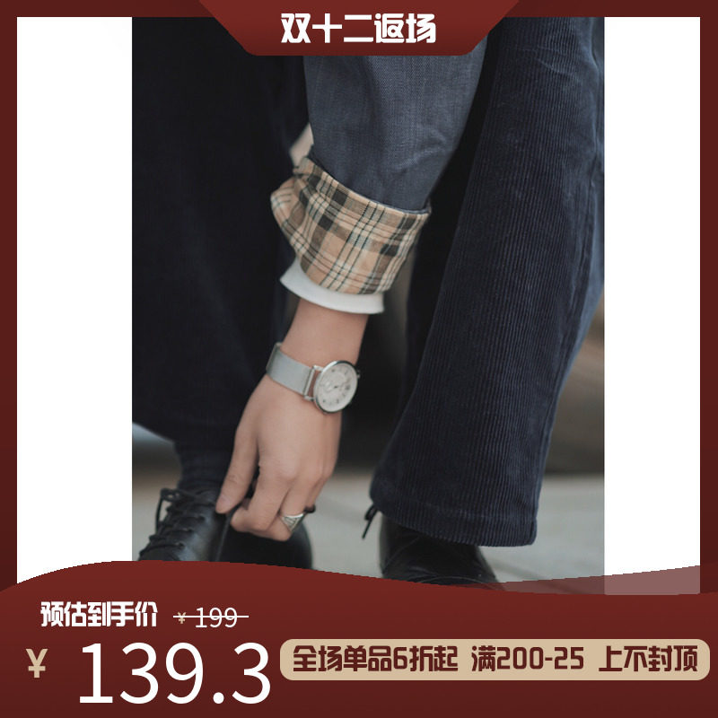 LR MADE 19AW 日系复古 宽松微锥 国潮工装休闲 灯芯绒裤子男女在类目 男装, 休闲裤中 - 来自Buy2taobao.com提供专业的淘宝代购服务
