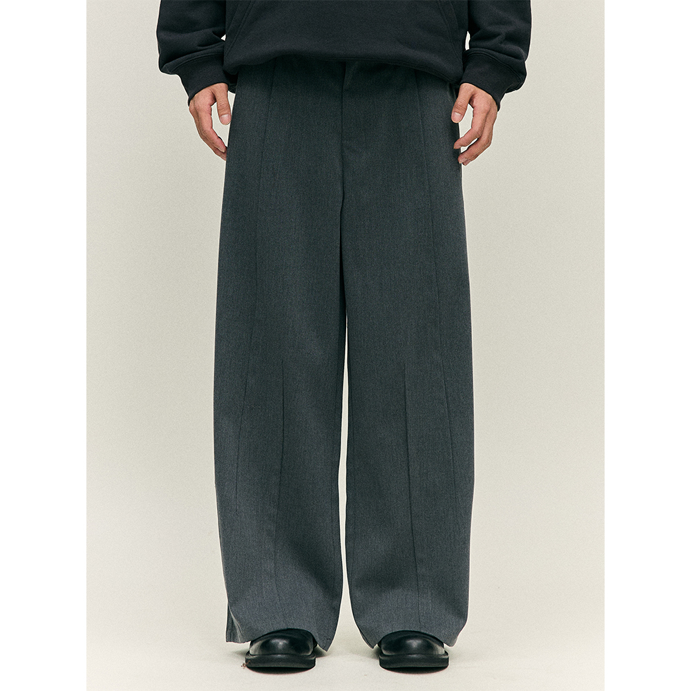 LR MADE 24AW 三角立体活褶 百搭直筒垂感抗皱廓形休闲西裤 - 封面